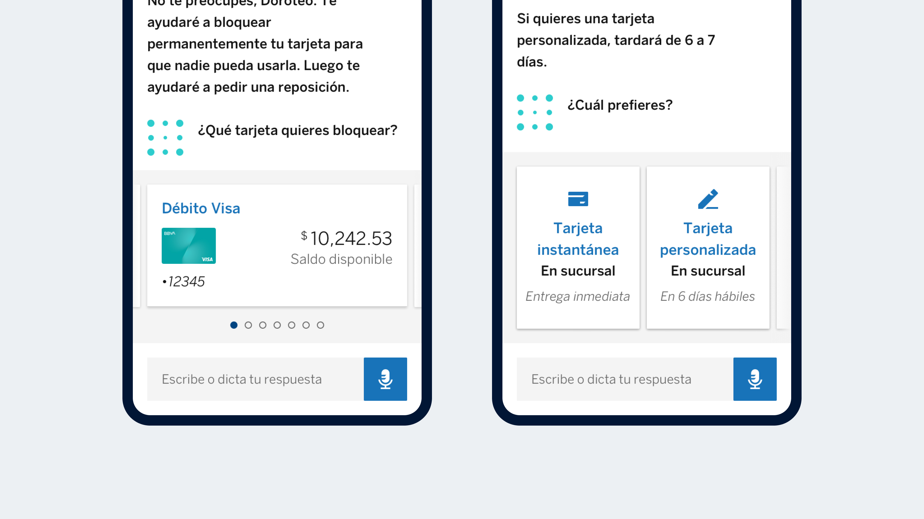 Vistas de componentes visuales que simplifican la interacción